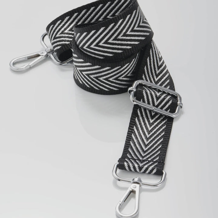 Woven Strap Glitter Stripes