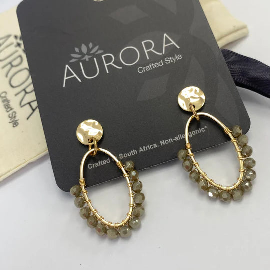 Oval Drop Earrings