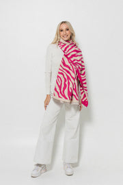 Zebra Print Wrap Scarf