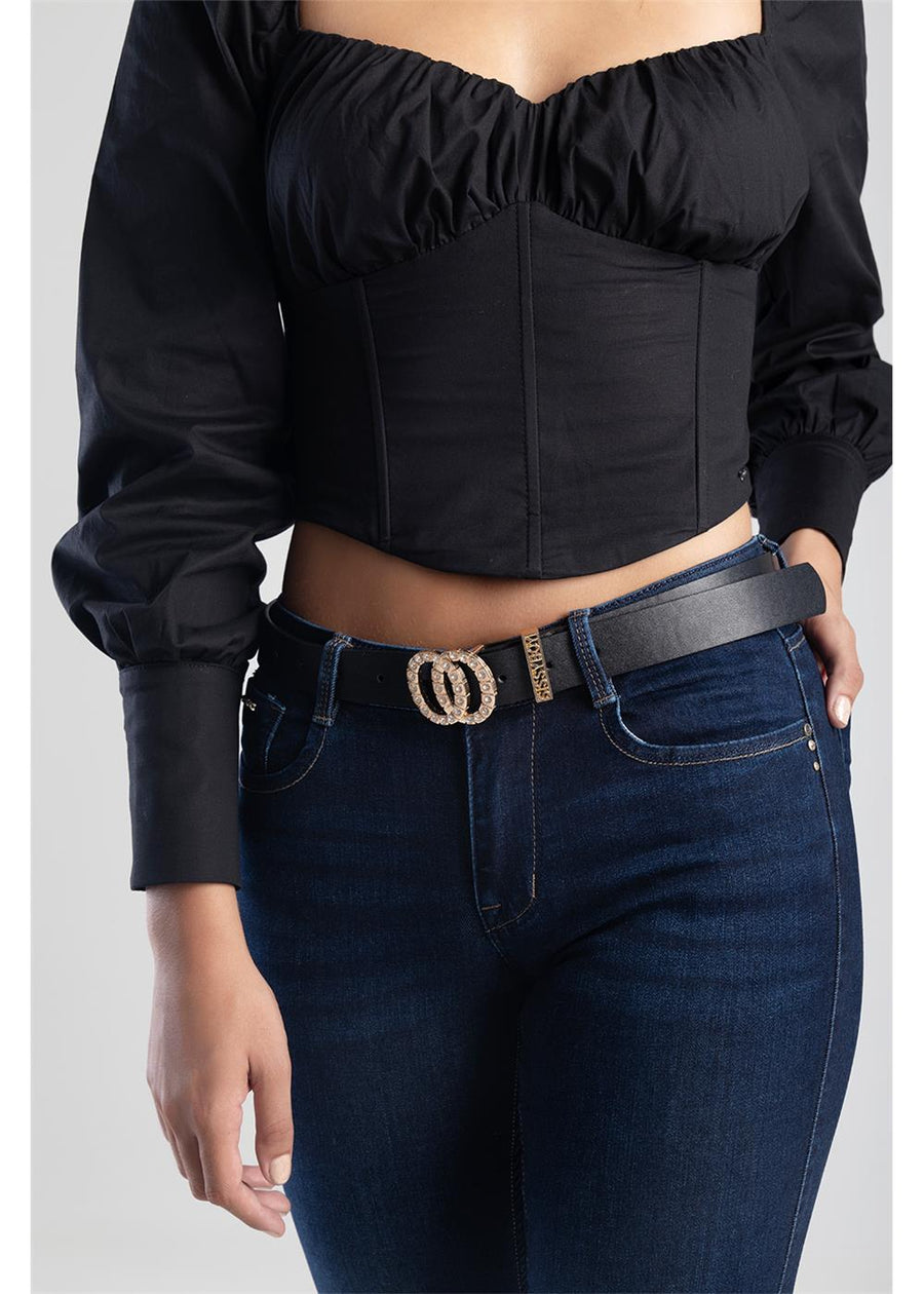 Diamante Buckle Belt