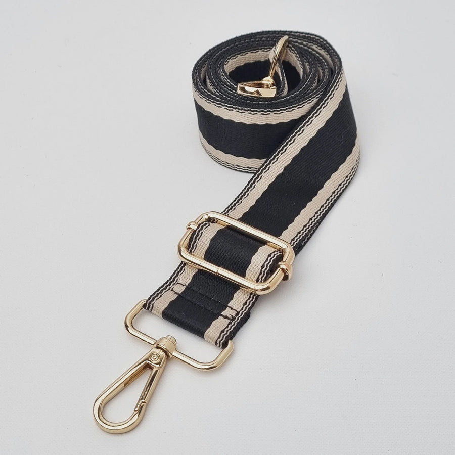 Luxe Noir Cream Woven Strap