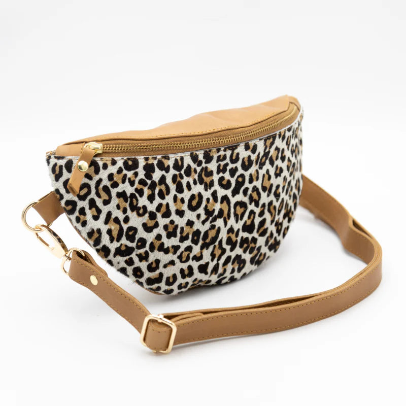 Leopard Leather Bum Bag