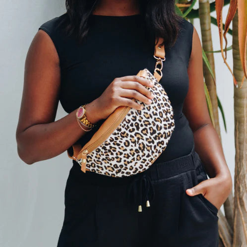 Leopard Leather Bum Bag