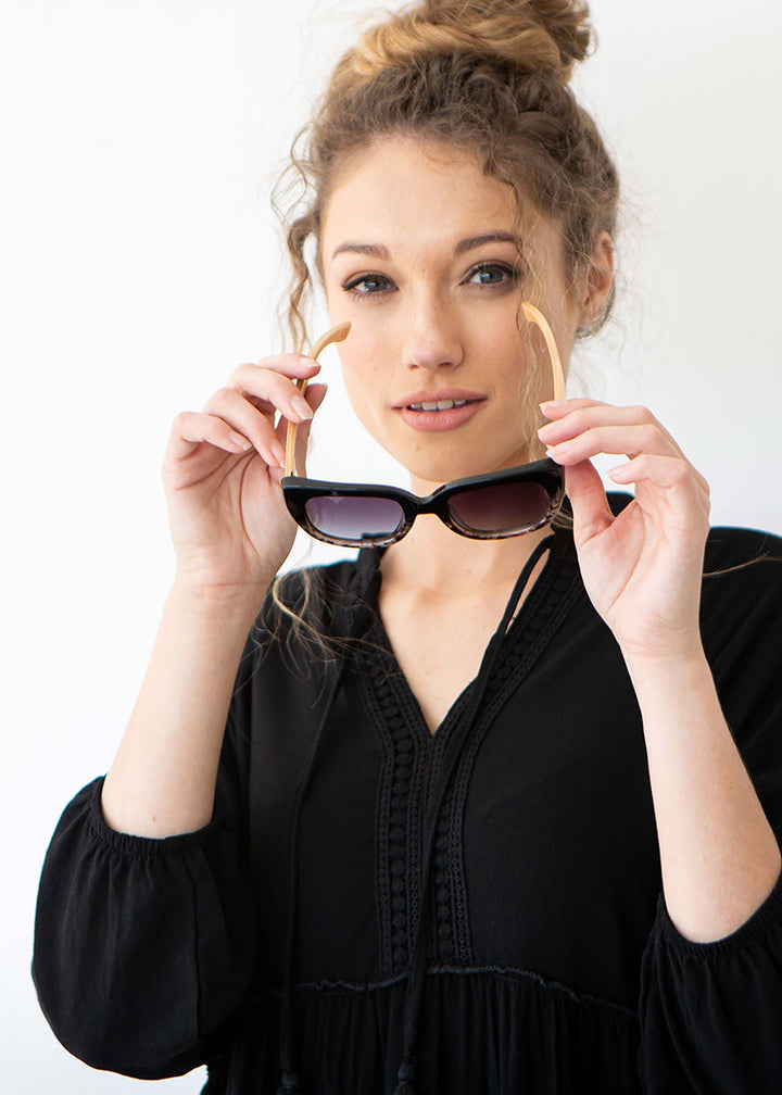 Riviera Black Ivory Tort Sunglasses